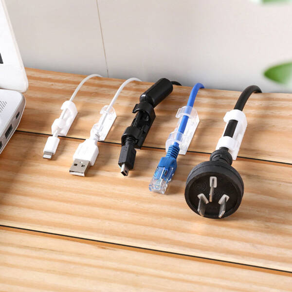 Self-Adhesive Wire Organizer Clips – 40 pcs